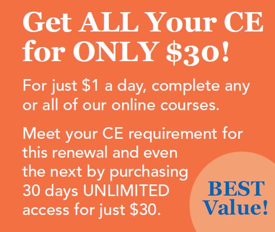 get all your insurance ce for 30 dollars