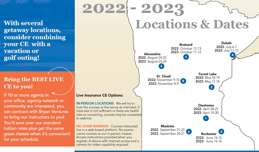 classroom ce course locations