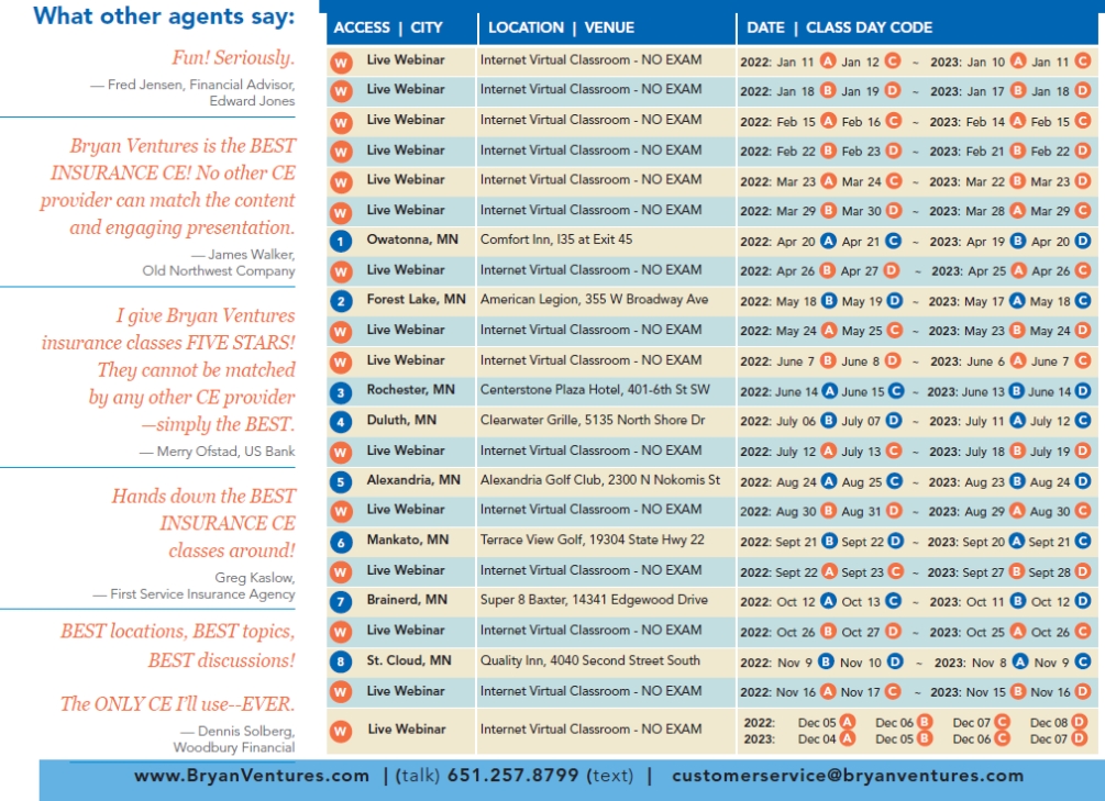 classroom insurance ce teaching schedule